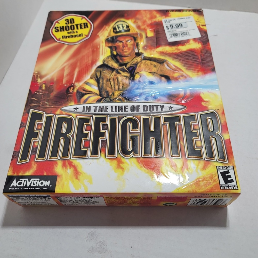Activision Firefighter In the Line of Duty game for PC